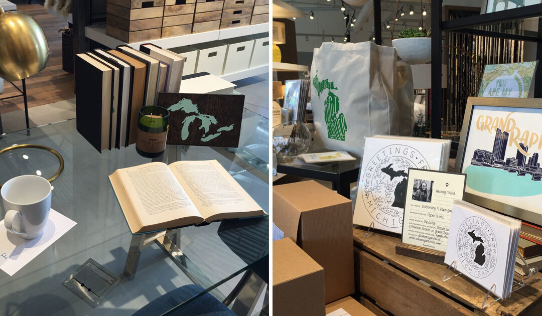 Local Michigan Products at New West Elm Store