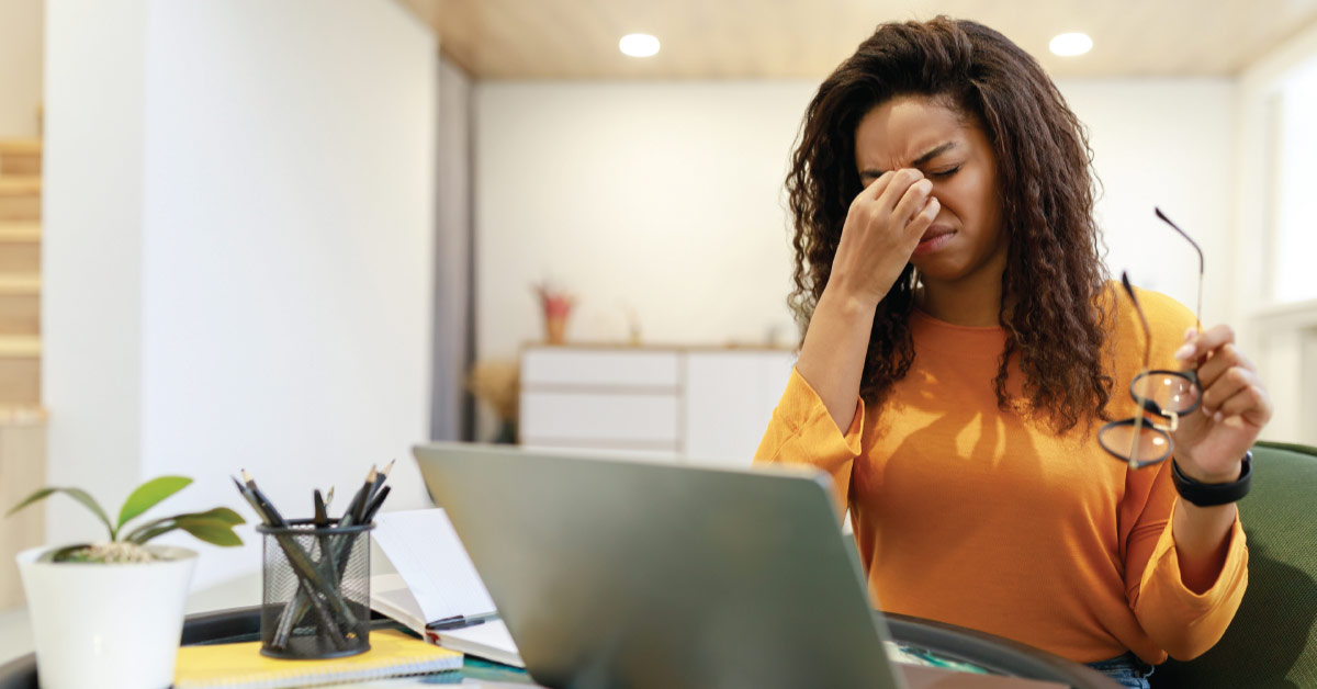 Digital eye strain